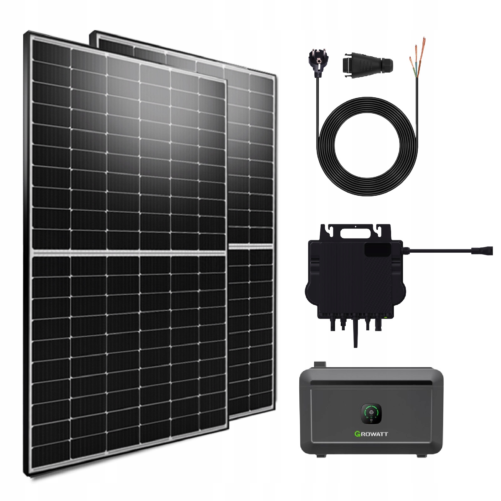 Fotovoltika balkón 1000W s meničom NEO 800W a Growatt NOAH 2000